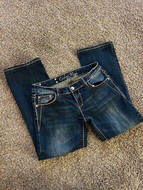 Cedar Rose embroidered pocket jeans, 30 x 32